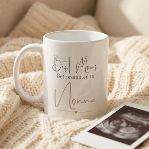 Promoted to Nonna Gift Pregnancy Announcement Coffee Mug