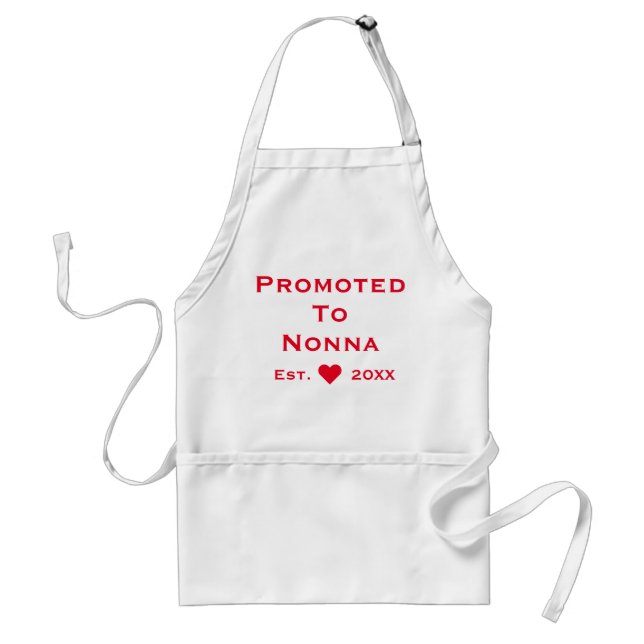 Promoted To Nonna Standard Apron (Front)