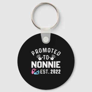 Promoted To Nonnie Est 2022 Funny New Nonnie  Key Ring