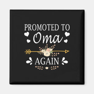 Promoted To Oma Again Shirt Mothers Day Gifts Magnet