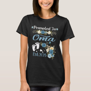 Promoted To Oma Est 2025 Mothers Day New Oma 2 T-Shirt