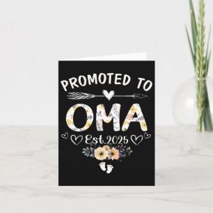 Promoted To Oma Est 2025 Mothers Day New Oma 4 Card