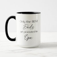 Promoted to Opa Grandfather Gift | New Grandpa Mug