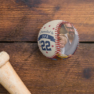 Promoted to Opa   New Grandfather Photo Baseball