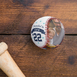 Promoted to Opa New Grandfather Photo Baseball