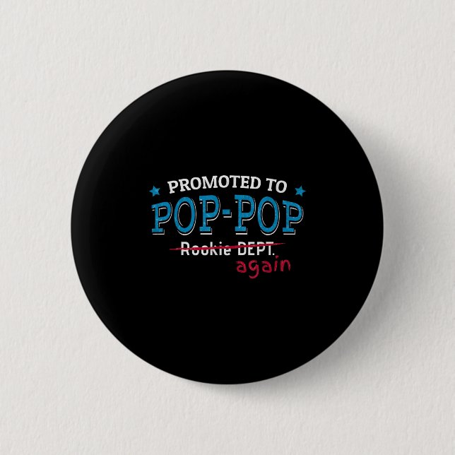 Promoted To P-p Again Shirt. Grandpa P P Funny  6 Cm Round Badge (Front)