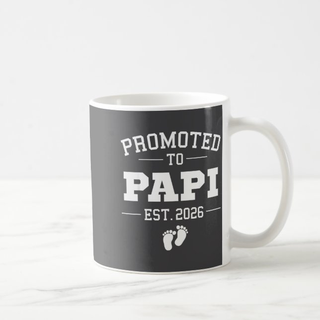 Promoted To Pa Est 2026 Pregnancy Announcement  Coffee Mug (Right)