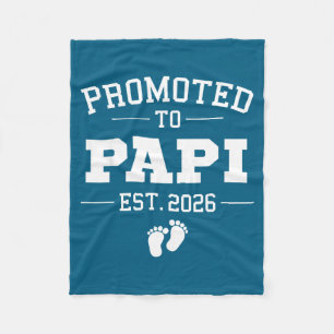 Promoted To Pa Est 2026 Pregnancy Announcement  Fleece Blanket