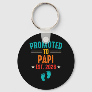 Promoted to Pa Est 2026 Pregnancy Announcement Key Ring