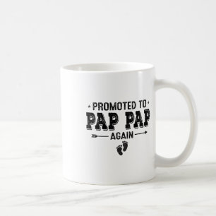 Promoted To Pap Pap Again Grandparents Byby  Coffee Mug