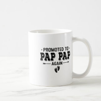Promoted To Pap Pap Again Grandparents Byby  Coffee Mug