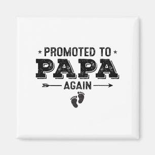 Promoted To Papa Again Grandparents Byby Magnet