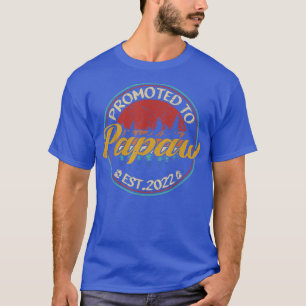 Promoted To Papaw Est 2022 Vintage New Papaw T-Shirt