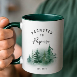Promoted to Papaw Mug   Grandpa Gift