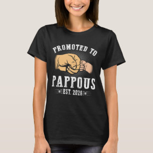 Promoted To Pappous est.2026 Fathers Day First tim T-Shirt