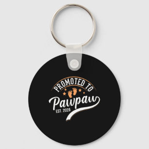 Promoted To Pawpaw 2026 - First Time Father's Day Key Ring