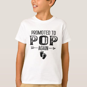 Promoted To Pop Again Vintage Father's Day For Dad T-Shirt