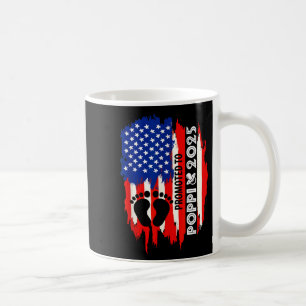Promoted To Poppi 2025 Fathers Day Proud Expecting Coffee Mug