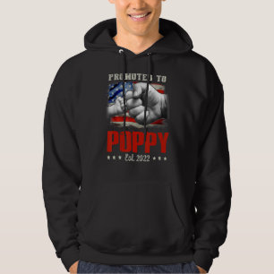 Promoted To Poppy 2022 Men Usa Flag First Time Fat Hoodie