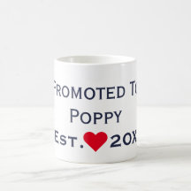 Promoted To Poppy Navy & Red Mug