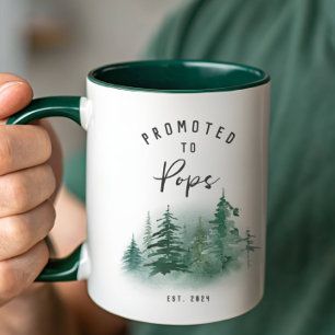Promoted To Pops Year Est. Mug