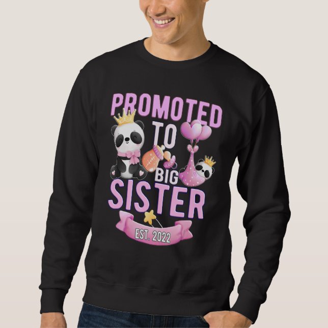 Promoted To Sister 2022 Shirt Baby Girl Gender Rev (Front)