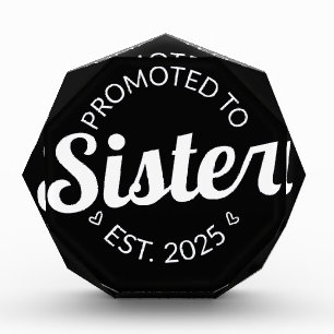 Promoted To Sister Est. 2025 I Photo Block