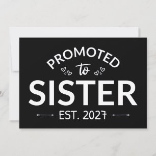 Promoted To Sister Est 2027 Big Sister II Invitation