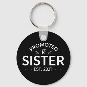 Promoted To Sister Est 2027 Big Sister II Key Ring