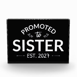Promoted To Sister Est 2027 Big Sister II Photo Block