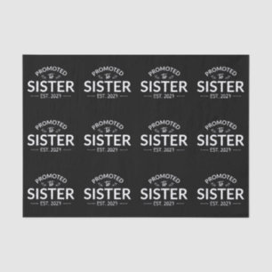 Promoted To Sister Est 2027 Big Sister II Tissue Paper