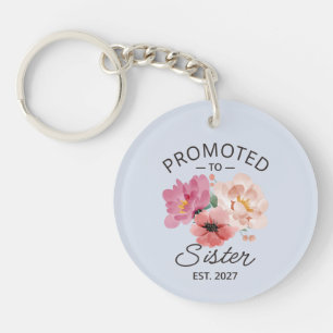 Promoted To Sister Est 2027 Big Sister VI Key Ring