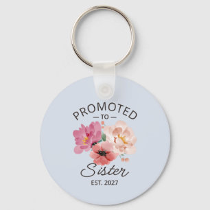 Promoted To Sister Est 2027 Big Sister VI Key Ring