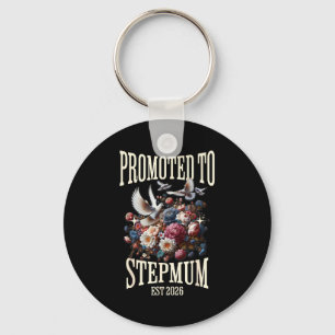 Promoted to stepmum est 2026 pregnancy reveal new key ring