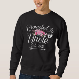 Promoted To Uncle 2023 First Time Pregnancy New Fa Sweatshirt