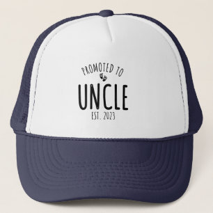 Promoted to Uncle 2023 New Uncle   Trucker Hat