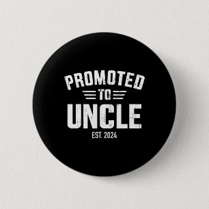 Promoted to uncle 2024 6 cm round badge