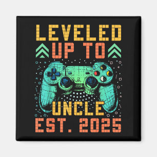 Promoted To Uncle 2025 Leveled Up To Uncle Est 202 Magnet