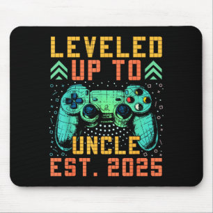 Promoted To Uncle 2025 Leveled Up To Uncle Est 202 Mouse Pad