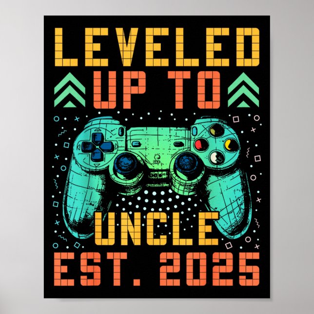 Promoted To Uncle 2025 Leveled Up To Uncle Est 202 Poster (Front)