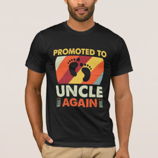 promoted to uncle again gift fathers day T-Shirt