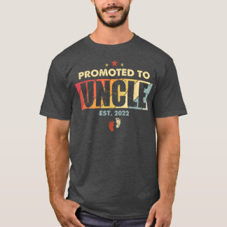 Promoted to Uncle Est 2022 Men Vintage First Time  T-Shirt
