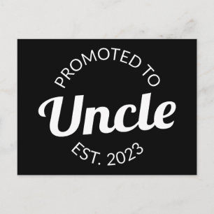 Promoted To Uncle Est. 2023 I Postcard