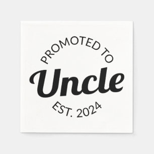 Promoted To Uncle Est. 2024 I Napkin