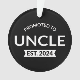 Promoted To Uncle Est. 2024 II Ornament