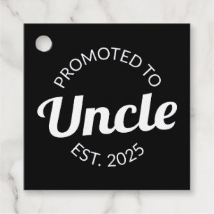 Promoted To Uncle Est. 2025 I Favour Tags