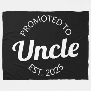 Promoted To Uncle Est. 2025 I Fleece Blanket