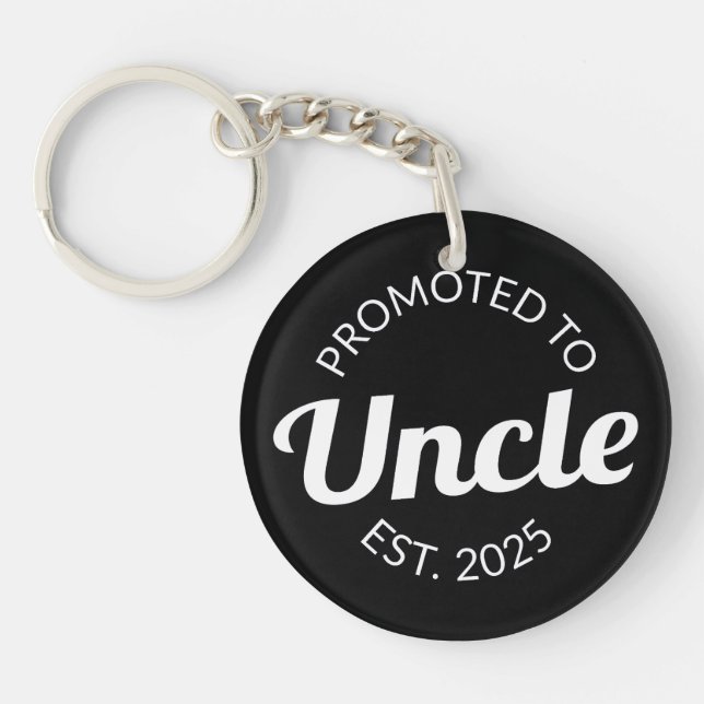 Promoted To Uncle Est. 2025 I Key Ring (Front)