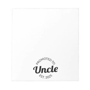 Promoted To Uncle Est. 2025 I Notepad