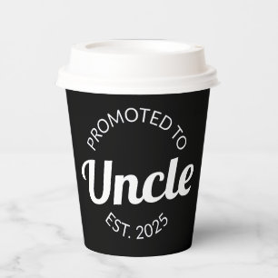 Promoted To Uncle Est. 2025 I Paper Cups